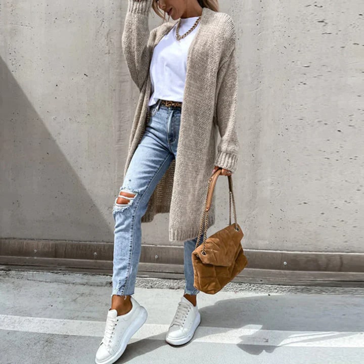 Women's Long Knitted Oversized Cardigan