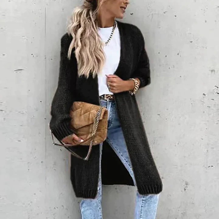 Women's Long Knitted Oversized Cardigan