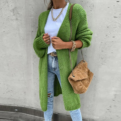 Women's Long Knitted Oversized Cardigan