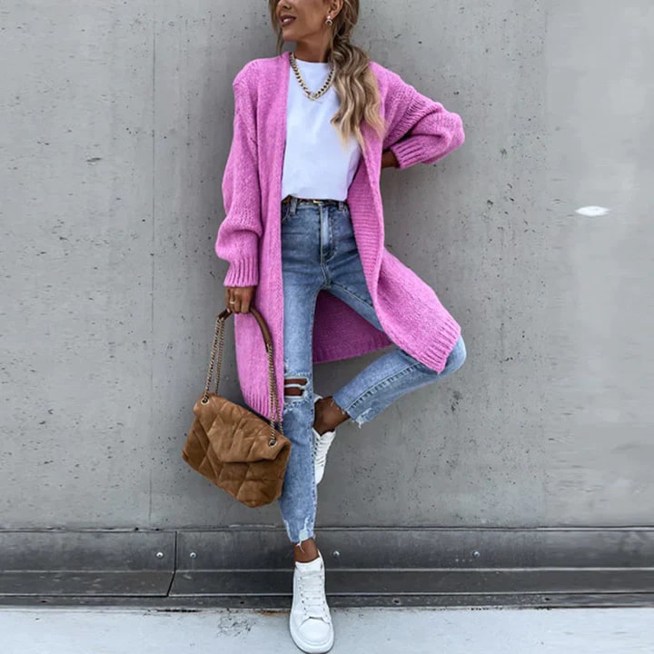 Women's Long Knitted Oversized Cardigan
