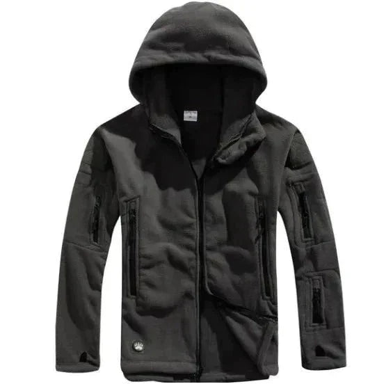 Men's Tactical Black Fleece Jacket