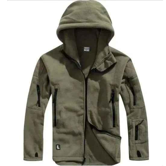 Men's Tactical Black Fleece Jacket
