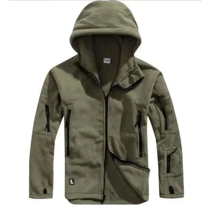 Men's Tactical Black Fleece Jacket