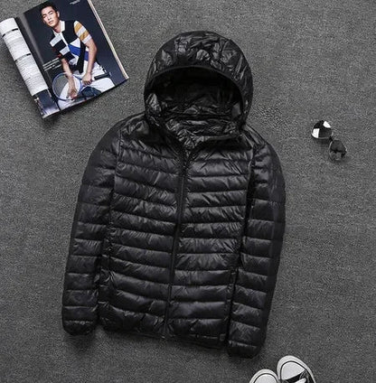 Herren Jacke Leicht Kapuze Sportlich