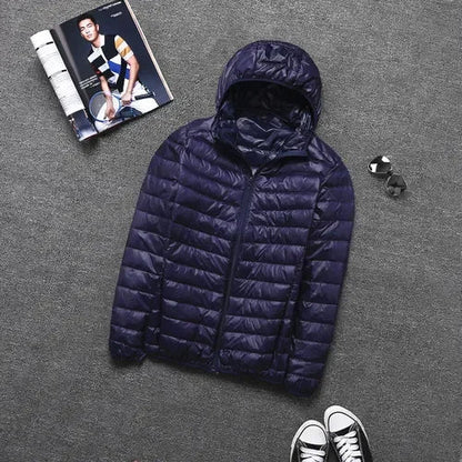 Herren Jacke Leicht Kapuze Sportlich