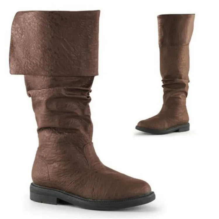 Men's Thigh-High Leather Boots