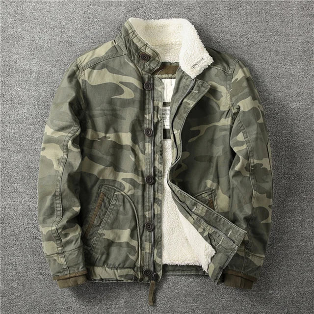 Men's Winter Jacket Camouflage Warm
