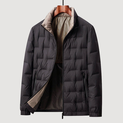 Warme Daunenjacke Steppjacke Reißverschluss