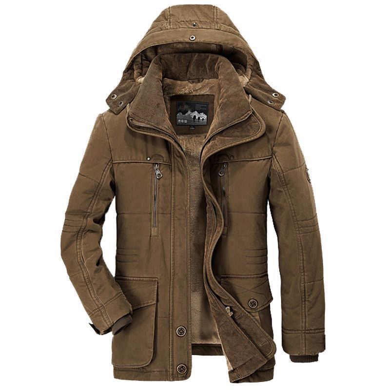 Warm Winter Jacket Fleece Lined with Large Pockets