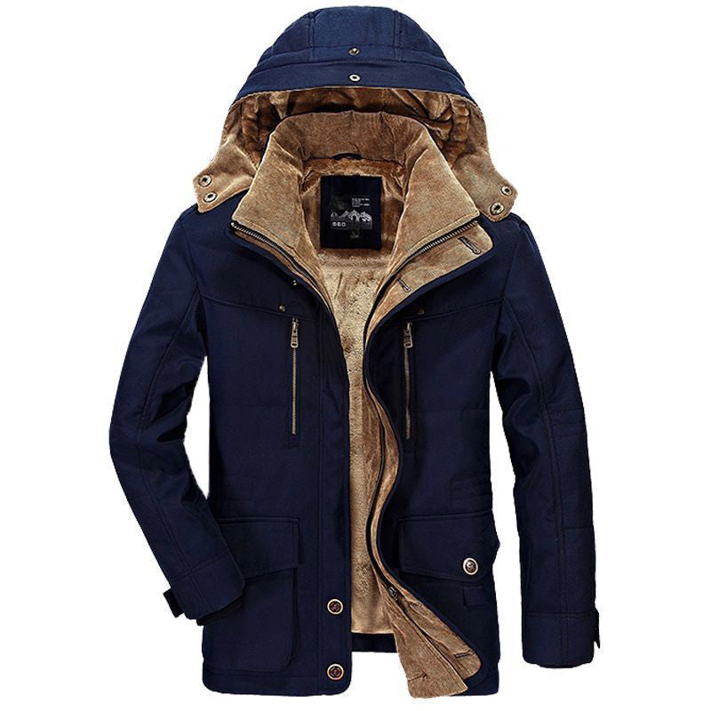 Warm Winter Jacket Fleece Lined with Large Pockets