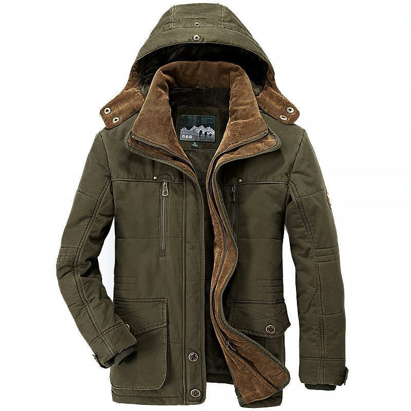 Warm Winter Jacket Fleece Lined with Large Pockets