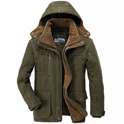 Warm Winter Jacket Fleece Lined with Large Pockets