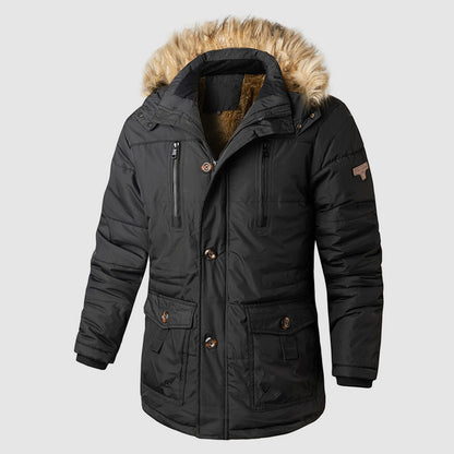Warme Outdoor-Parka mit Abnehmbarer Kapuze