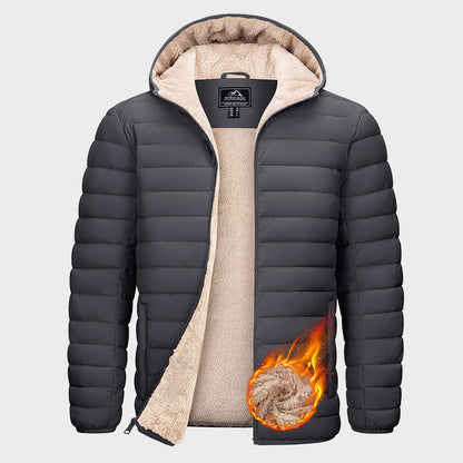 Wasserabweisende Pufferjacke Warm Fleece Innenfutter