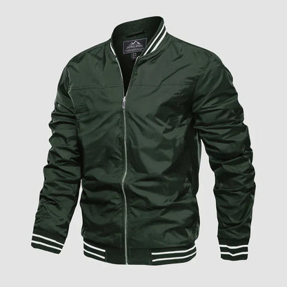 Leichte Jacke Reißverschluss Zwei-Farben-Style