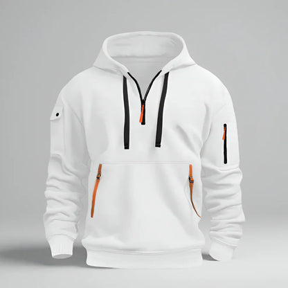 Men's Hoodie Short Zipper Sporty