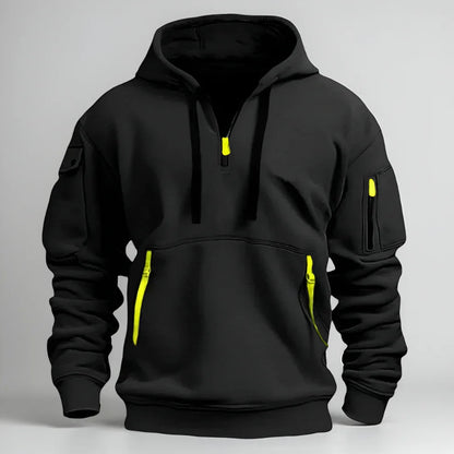 Men's Hoodie Short Zipper Sporty