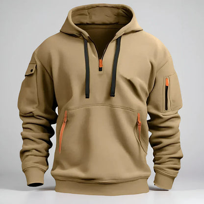 Men's Hoodie Short Zipper Sporty