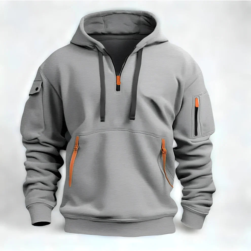 Men's Hoodie Short Zipper Sporty