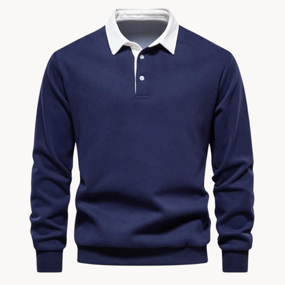Men's Pullover Sweatshirt Comfortable Polo Collar