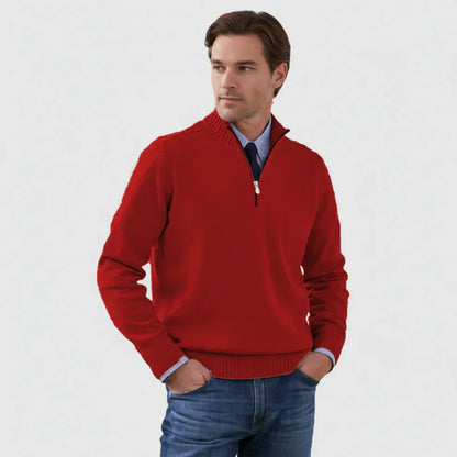 Men's Classic Quarter-Zip Sweater