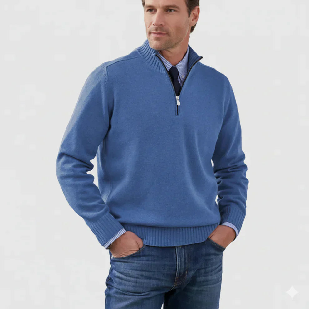 Men's Classic Quarter-Zip Sweater