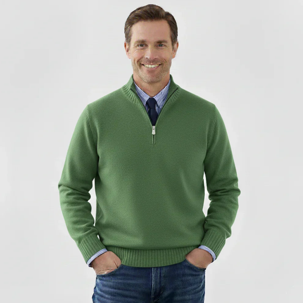 Men's Classic Quarter-Zip Sweater