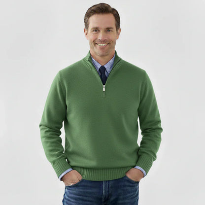 Men's Classic Quarter-Zip Sweater