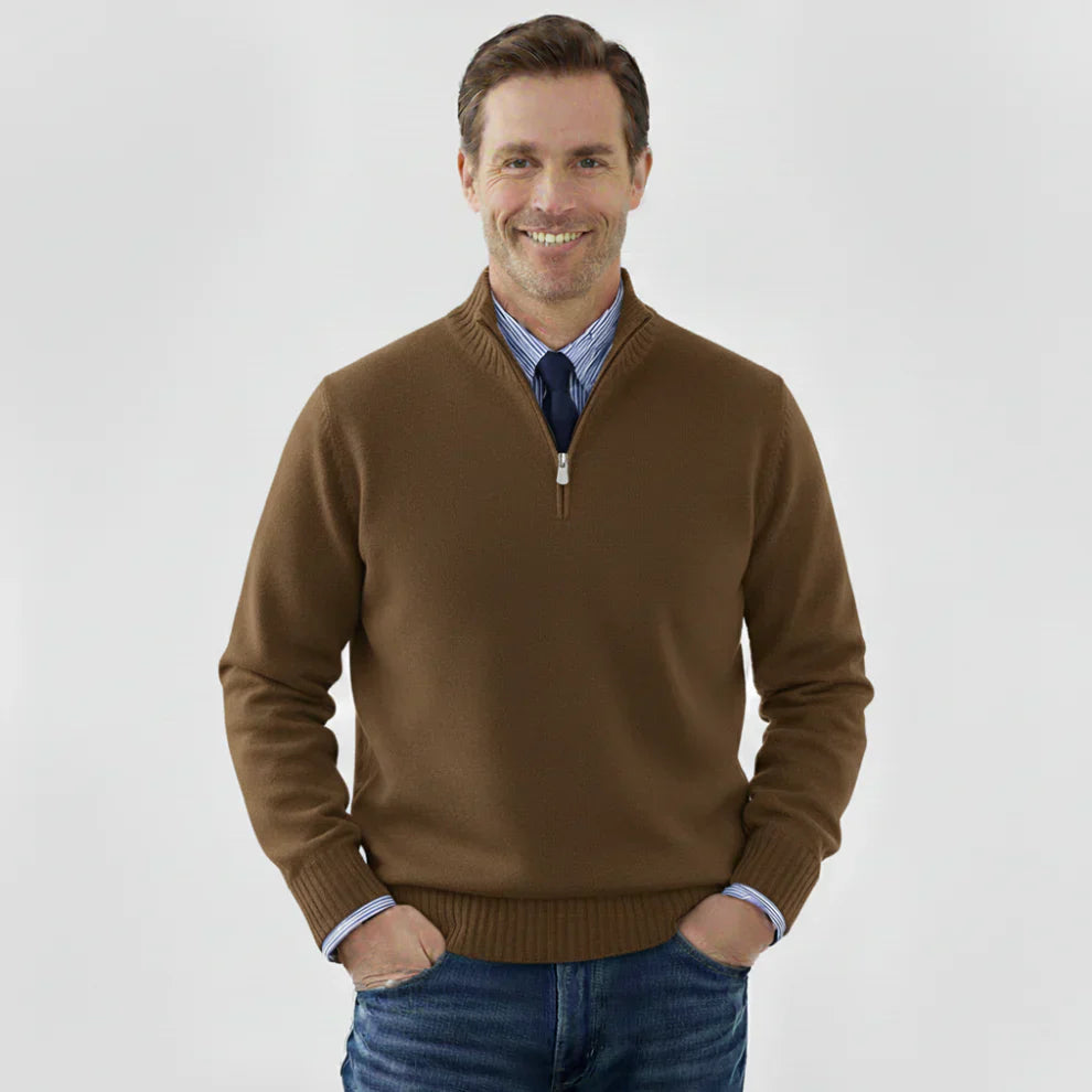 Men's Classic Quarter-Zip Sweater