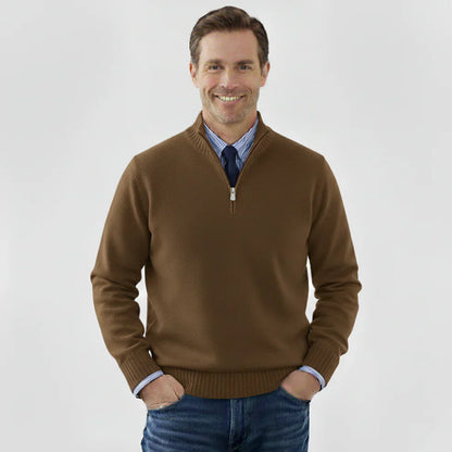 Men's Classic Quarter-Zip Sweater