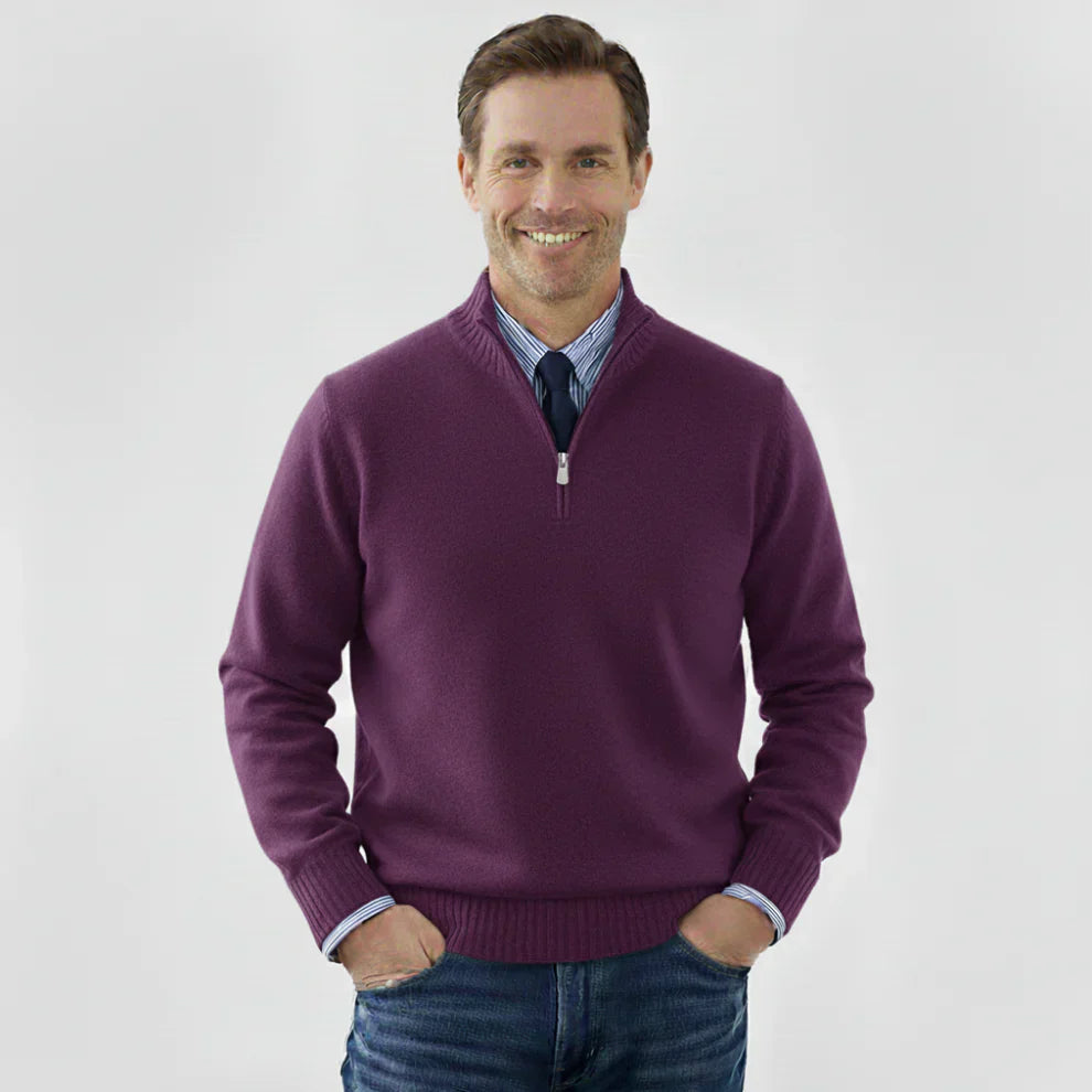 Men's Classic Quarter-Zip Sweater