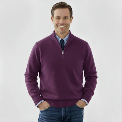 Men's Classic Quarter-Zip Sweater