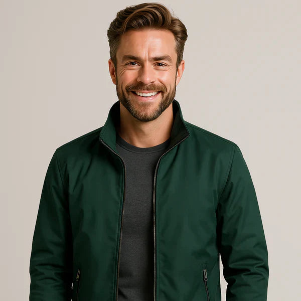 Men's Modern Zipper Bomber Jacket