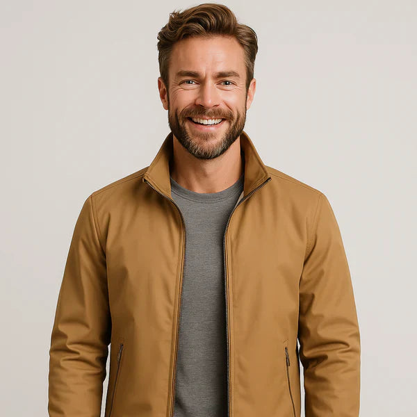 Men's Modern Zipper Bomber Jacket