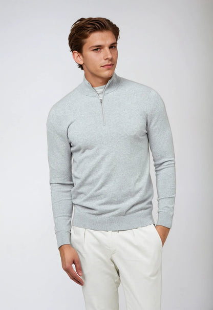 Men's Casual Zip Collar Sweater