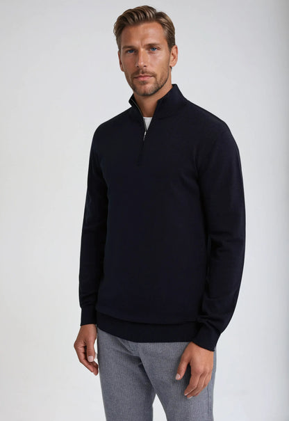 Men's Casual Zip Collar Sweater