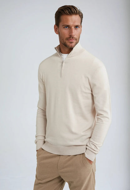 Men's Casual Zip Collar Sweater