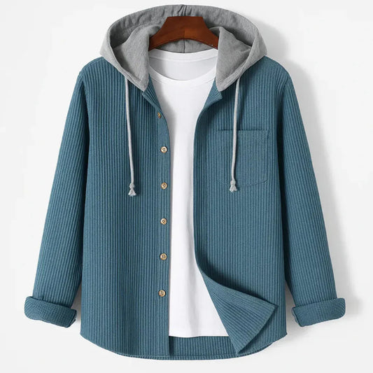 Modisches Overshirt Kapuze Schnellverschluss - IdealeKleiden