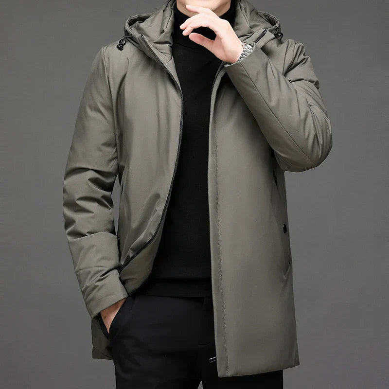 Herren Winterjacke Puffer Mit Kapuze - IdealeKleiden