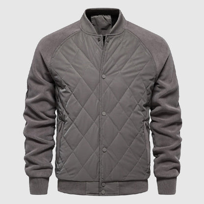Men's Casual Lightweight Quilted Bomber Jacket