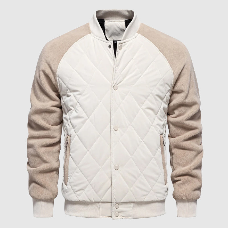 Men's Casual Lightweight Quilted Bomber Jacket