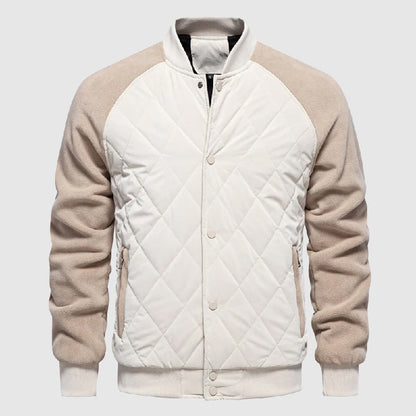 Men's Casual Lightweight Quilted Bomber Jacket