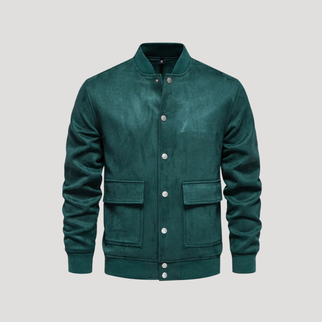 Men's Leather Jacket Winter Bomber Style