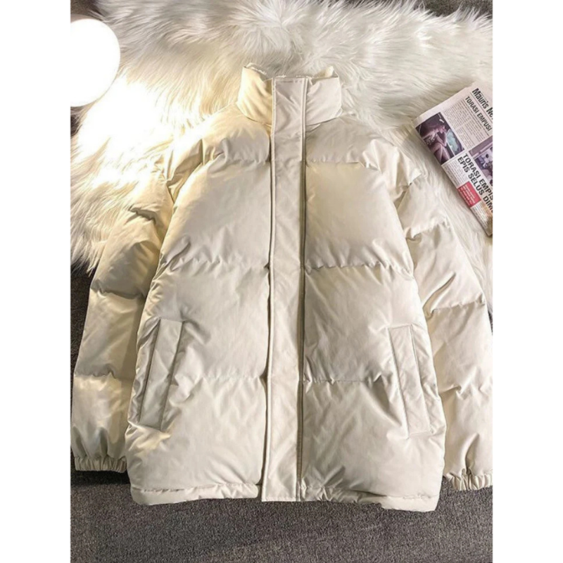 Herren Pufferjacke Warm Stehkragen Winterjacke - IdealeKleiden