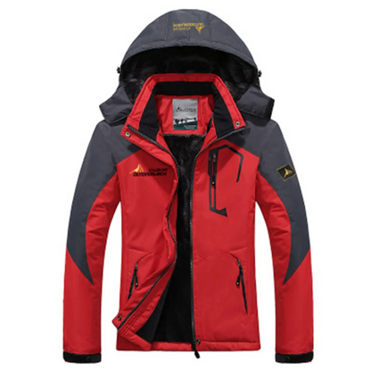 Men's Winter Parka Zipper Pockets Warm