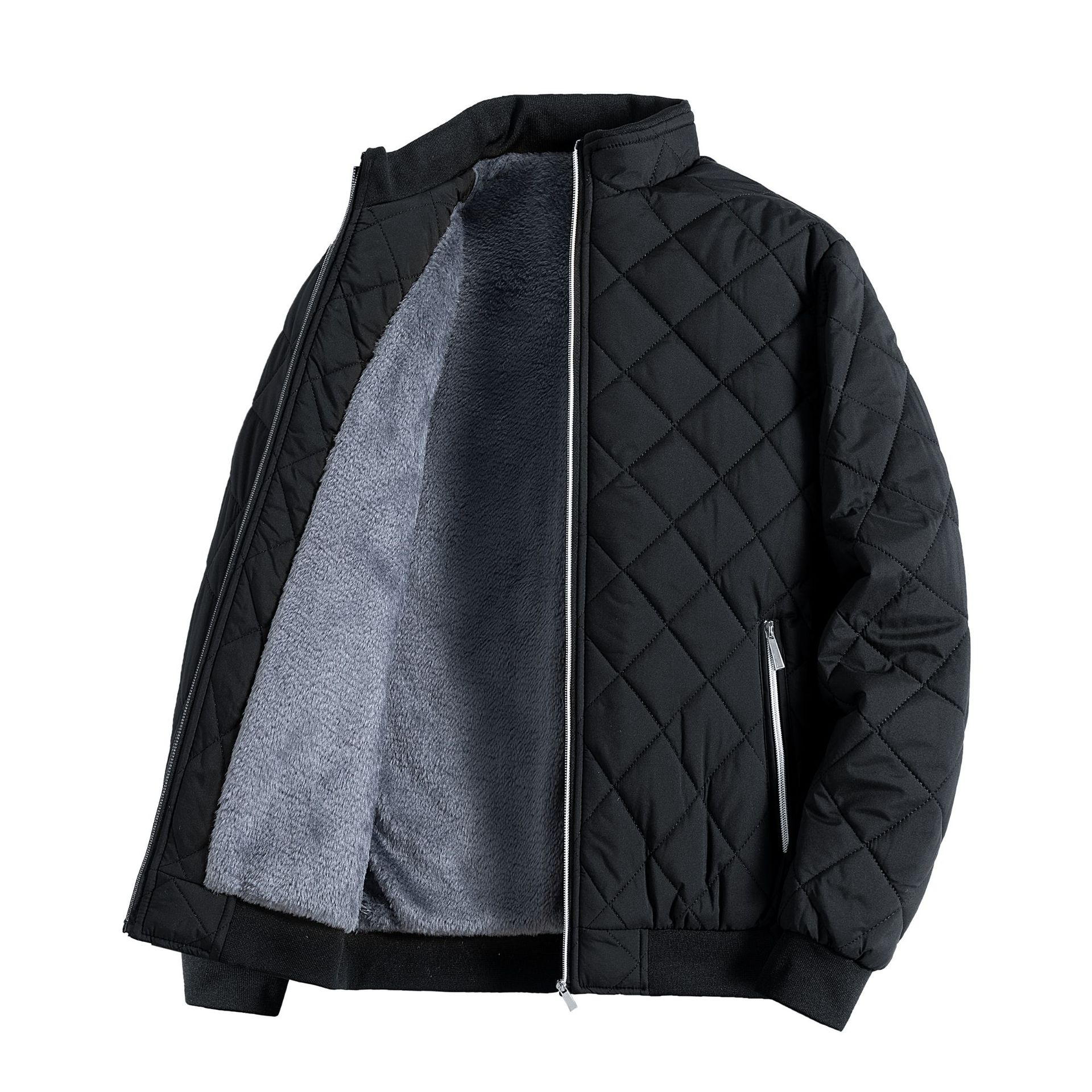 Herren Winterjacke Warm Fleece Puffer Mantel - IdealeKleiden