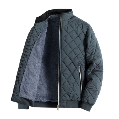 Men's Winter Jacket Warm Fleece Puffer Coat