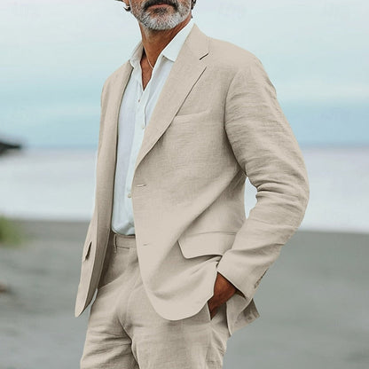 Men's Spring Summer Suit Navy Style