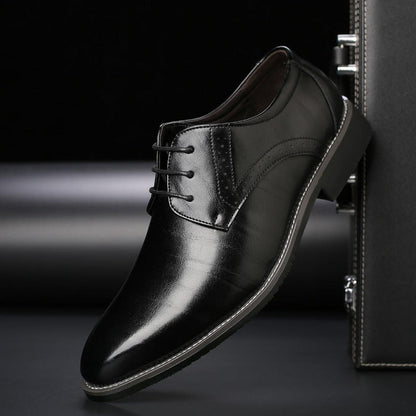 Elegant Herrenschuhe Schwarze Schnürstiefel