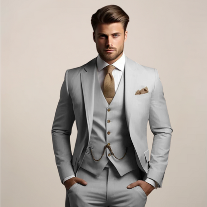 Men's Elegant Spring Three-Piece Suit